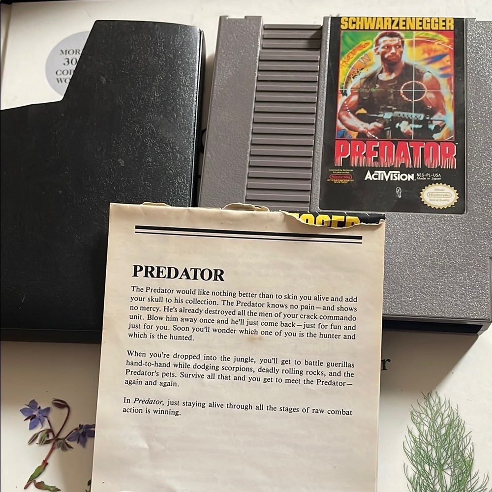 Predator Video Game Cartridge - Black